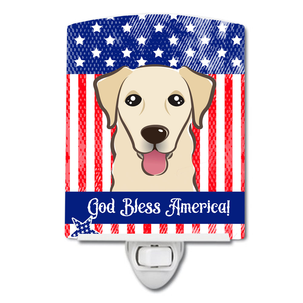 American Flag and Golden Retriever Ceramic Night Light BB2182CNL - the-store.com