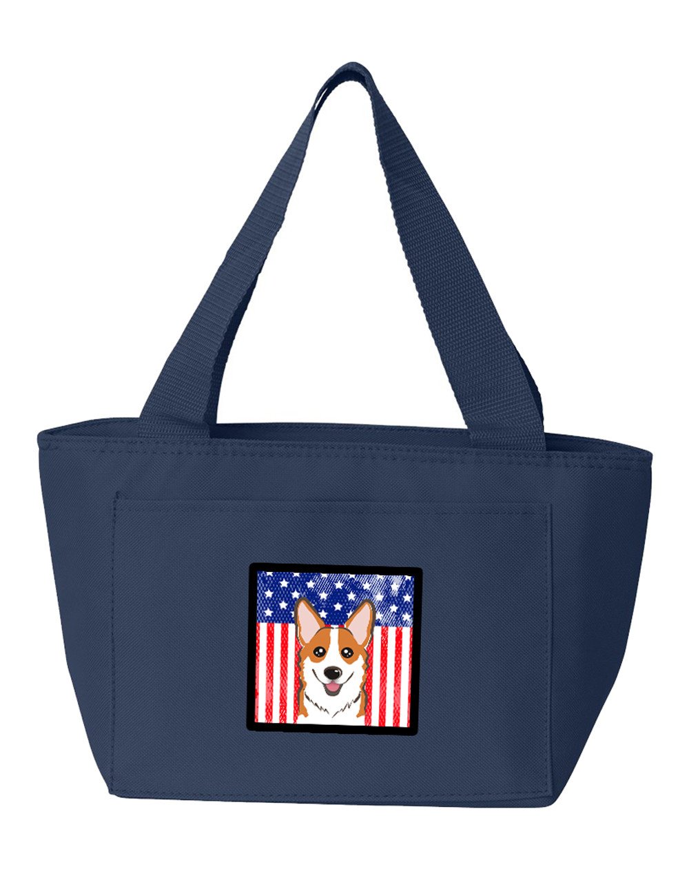 American Flag and Red Corgi Lunch Bag BB2184NA-8808 by Caroline's Treasures