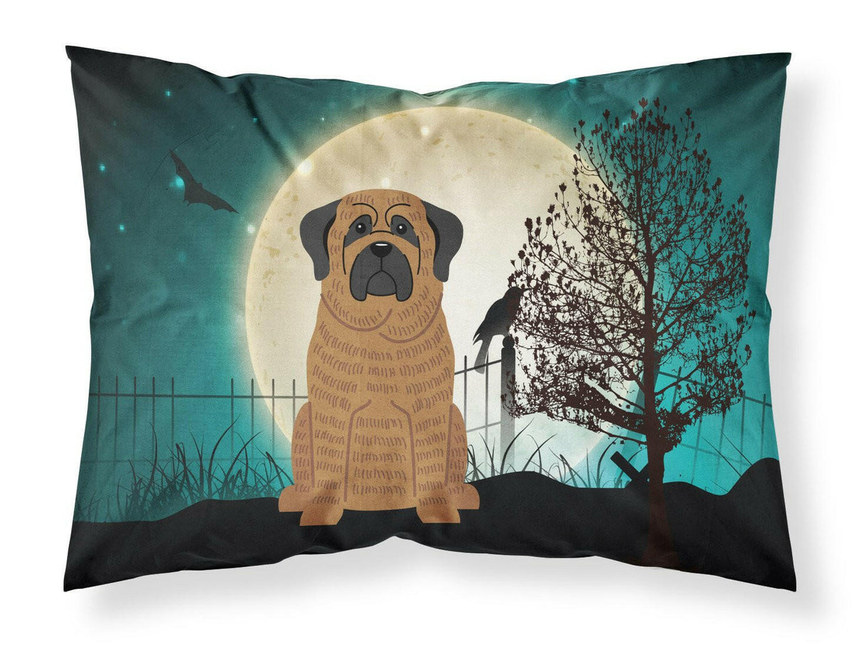 Halloween Scary Mastiff Brindle Fabric Standard Pillowcase BB2205PILLOWCASE by Caroline&#39;s Treasures