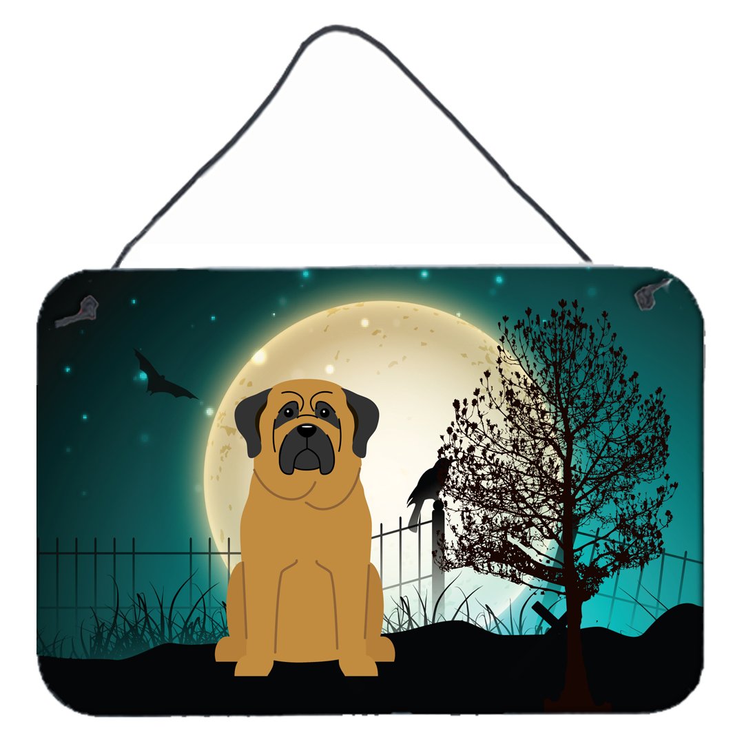 Halloween Scary Mastiff Wall or Door Hanging Prints BB2208DS812 by Caroline's Treasures