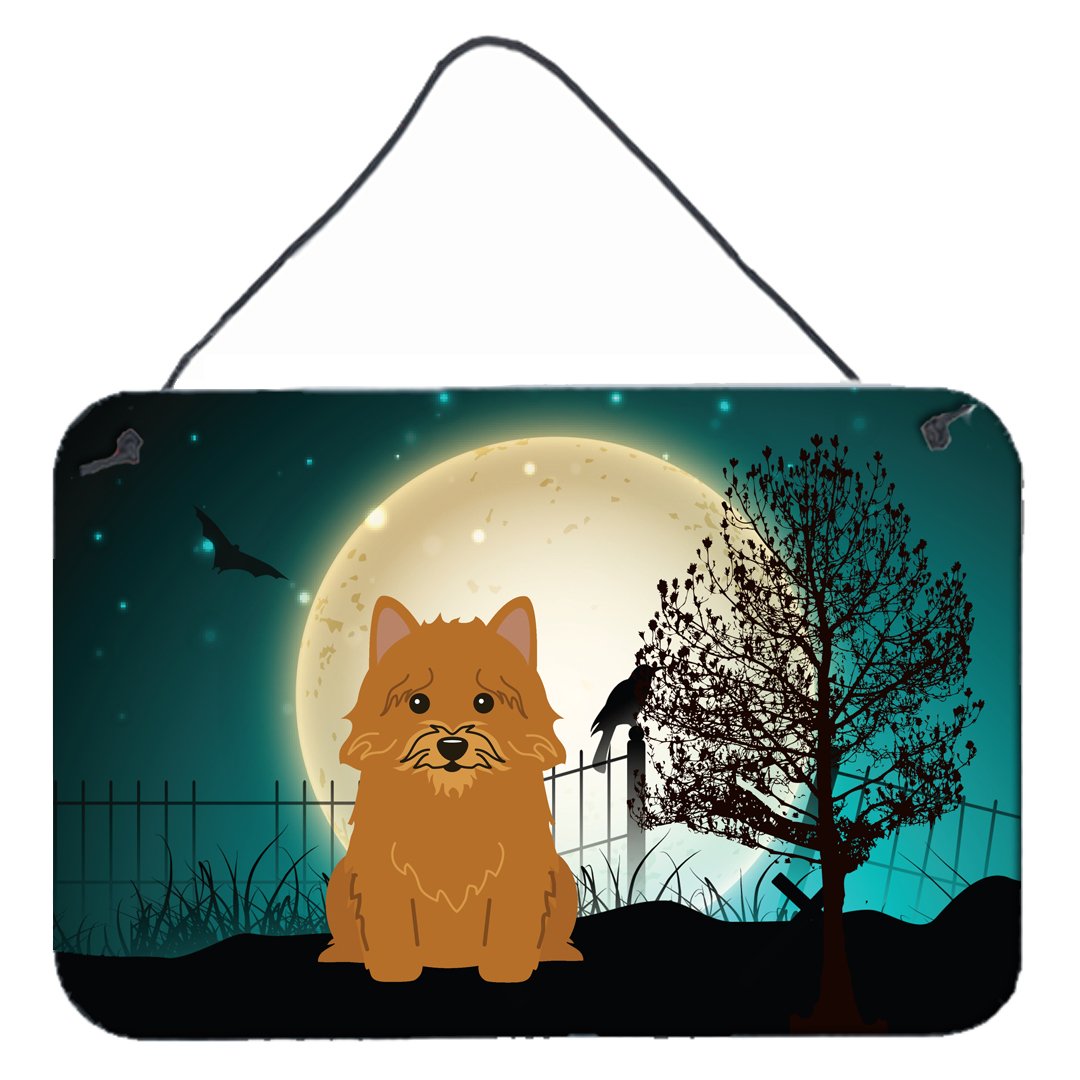 Halloween Scary Norwich Terrier Wall or Door Hanging Prints BB2210DS812 by Caroline&#39;s Treasures