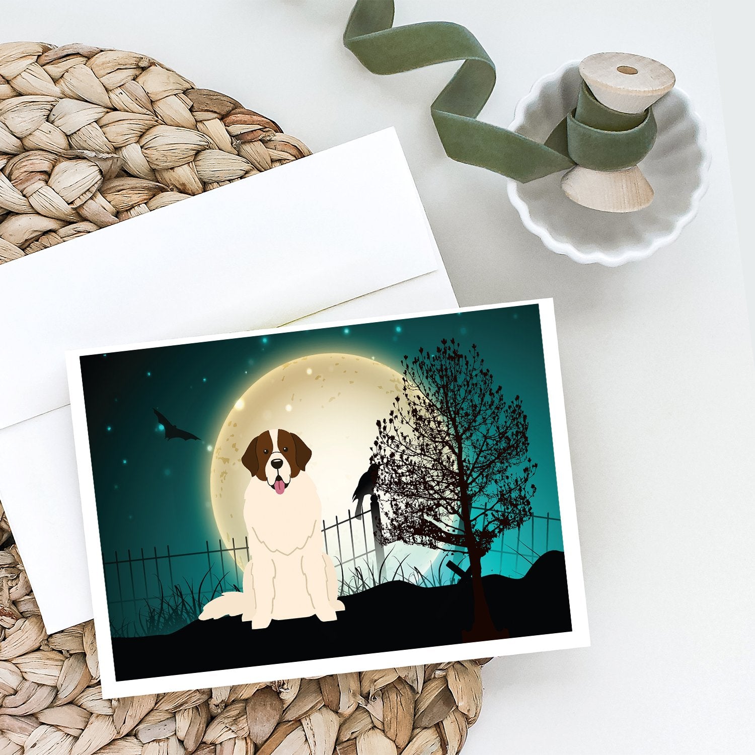 Buy this Halloween Scary Moscow Watchdog Greeting Cards and Envelopes Pack of 8