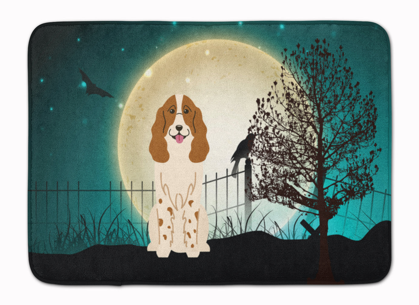 Halloween Scary Russian Spaniel Machine Washable Memory Foam Mat BB2221RUG - the-store.com