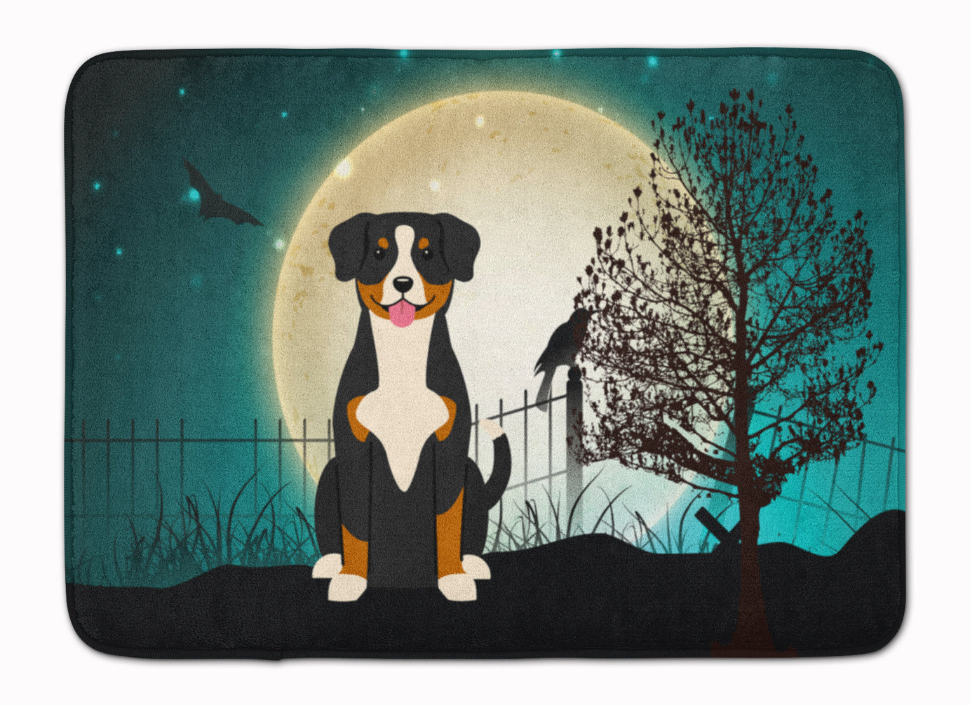 Halloween Scary Entlebucher Machine Washable Memory Foam Mat BB2228RUG - the-store.com