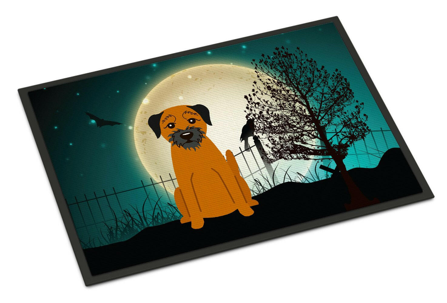 Halloween Scary Border Terrier Indoor or Outdoor Mat 24x36 BB2229JMAT - the-store.com