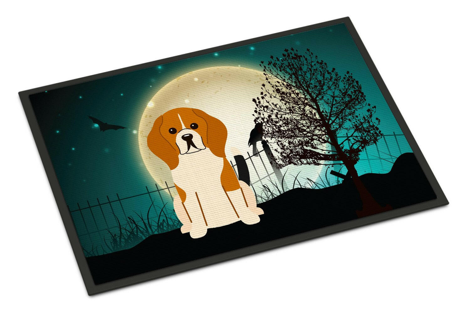 Halloween Scary Beagle Tricolor Indoor or Outdoor Mat 24x36 BB2230JMAT - the-store.com