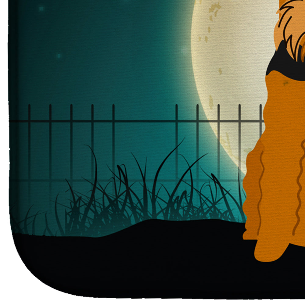 Halloween Scary Airedale Dish Drying Mat BB2231DDM  the-store.com.