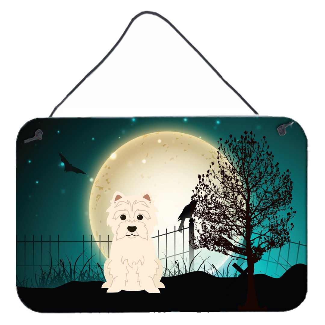 Halloween Scary Westie Wall or Door Hanging Prints BB2232DS812 by Caroline&#39;s Treasures