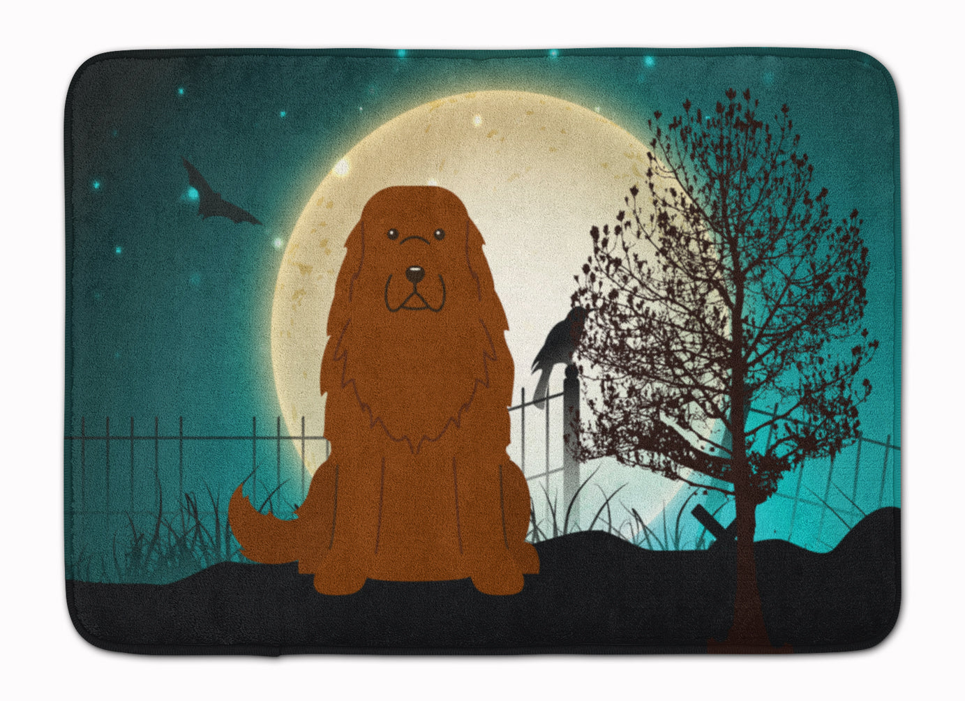 Halloween Scary Caucasian Shepherd Dog Machine Washable Memory Foam Mat BB2240RUG - the-store.com