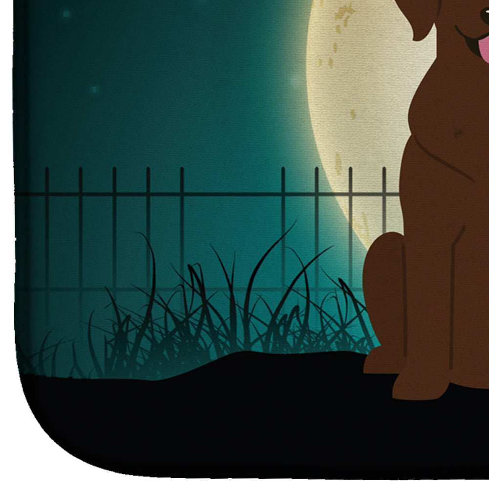 Halloween Scary Chocolate Labrador Dish Drying Mat BB2246DDM  the-store.com.