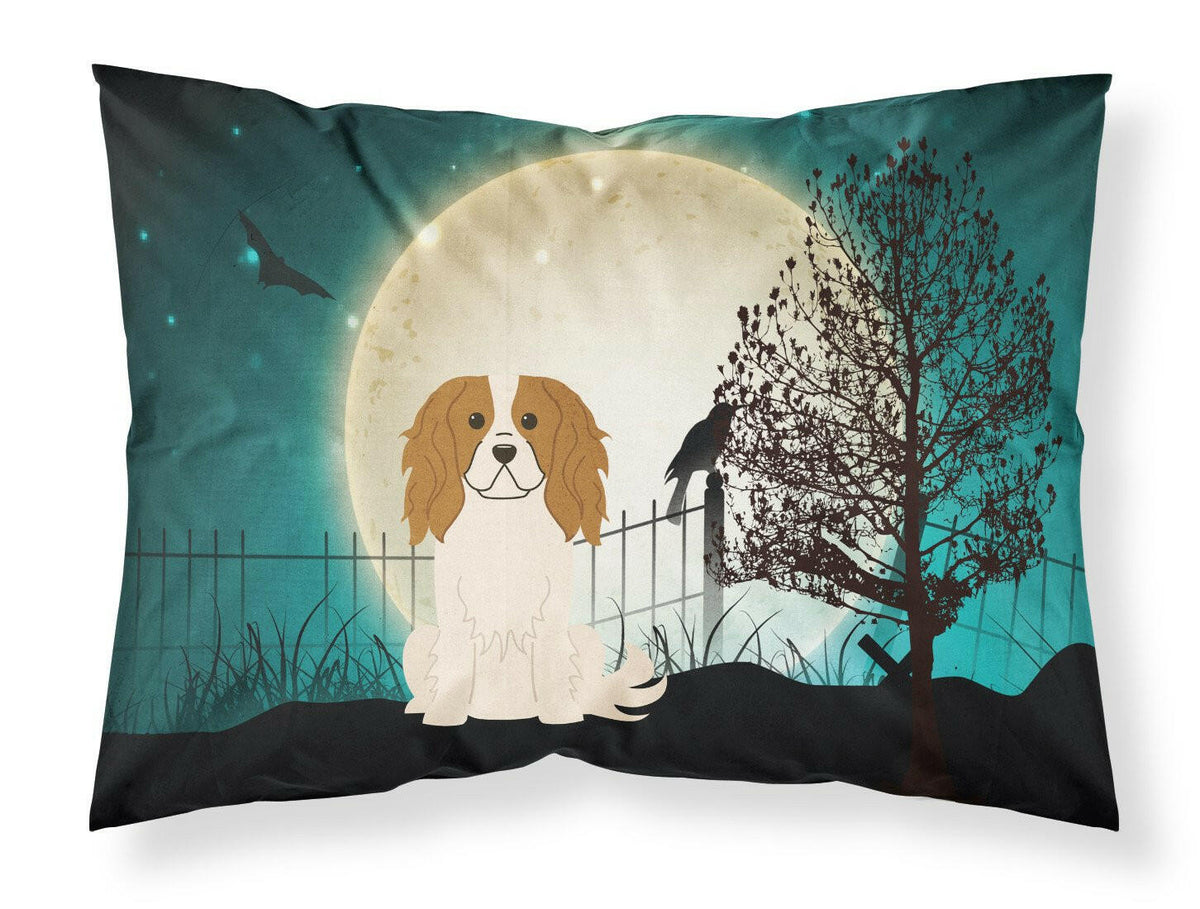 Halloween Scary Cavalier Spaniel Fabric Standard Pillowcase BB2248PILLOWCASE by Caroline&#39;s Treasures