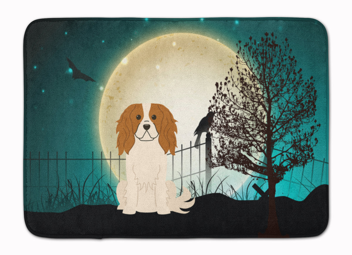 Halloween Scary Cavalier Spaniel Machine Washable Memory Foam Mat BB2248RUG - the-store.com