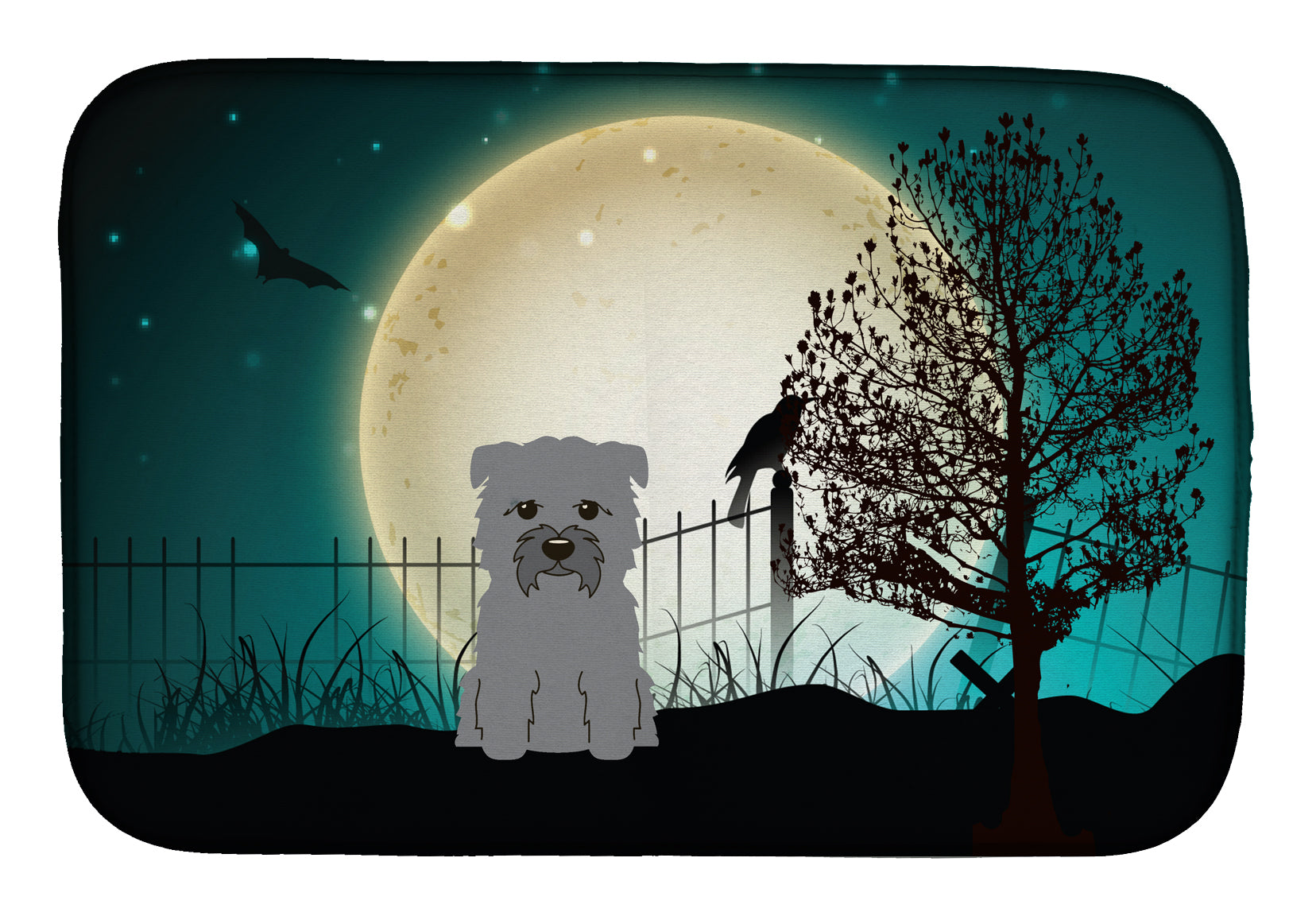 Halloween Scary Glen of Imal Grey Dish Drying Mat BB2249DDM  the-store.com.