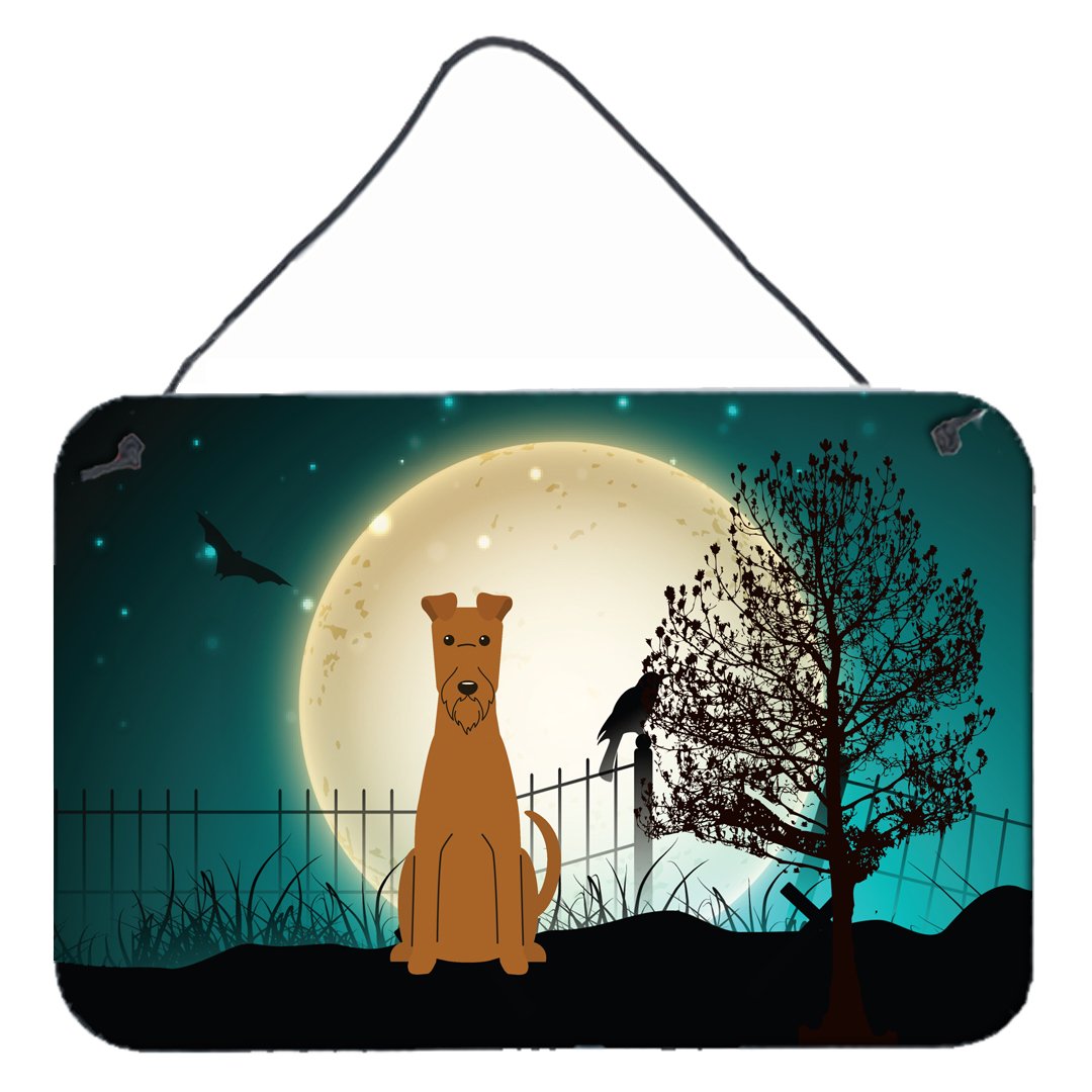 Halloween Scary Irish Terrier Wall or Door Hanging Prints BB2252DS812 by Caroline&#39;s Treasures