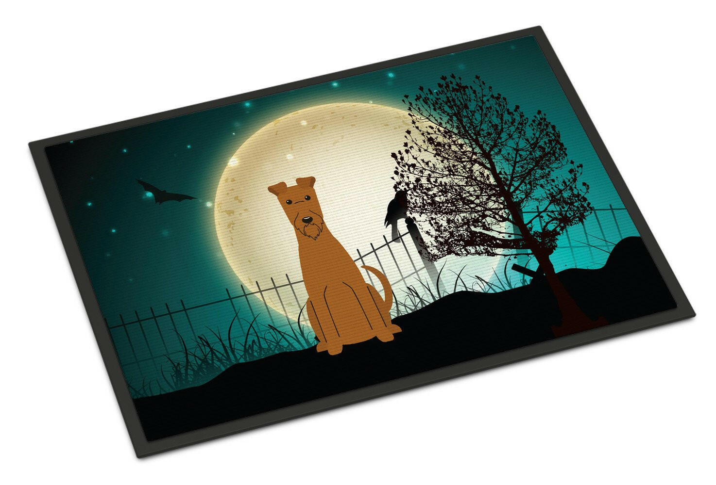 Halloween Scary Irish Terrier Indoor or Outdoor Mat 18x27 BB2252MAT - the-store.com