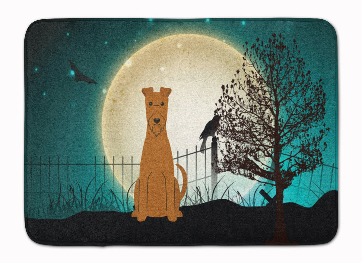 Halloween Scary Irish Terrier Machine Washable Memory Foam Mat BB2252RUG - the-store.com