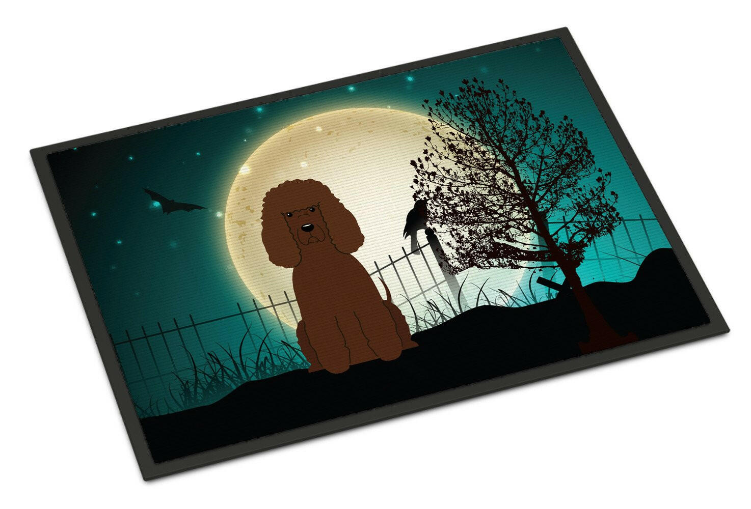 Halloween Scary Irish Water Spaniel Indoor or Outdoor Mat 18x27 BB2253MAT - the-store.com