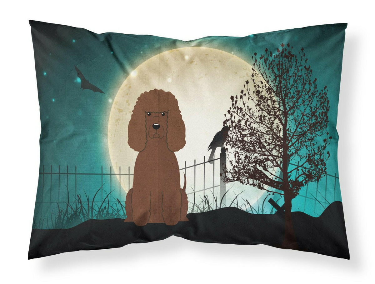 Halloween Scary Irish Water Spaniel Fabric Standard Pillowcase BB2253PILLOWCASE by Caroline&#39;s Treasures