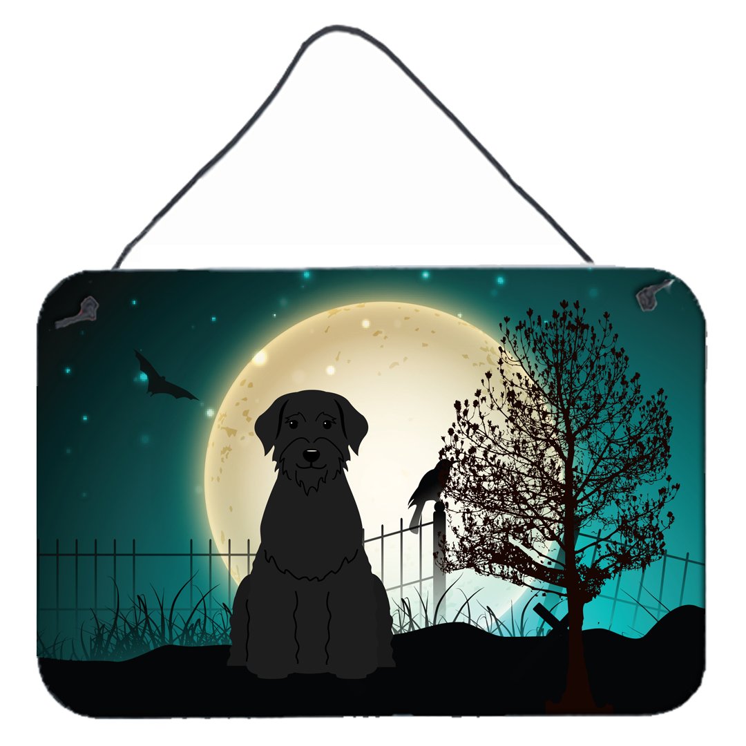 Halloween Scary Giant Schnauzer Wall or Door Hanging Prints BB2256DS812 by Caroline&#39;s Treasures