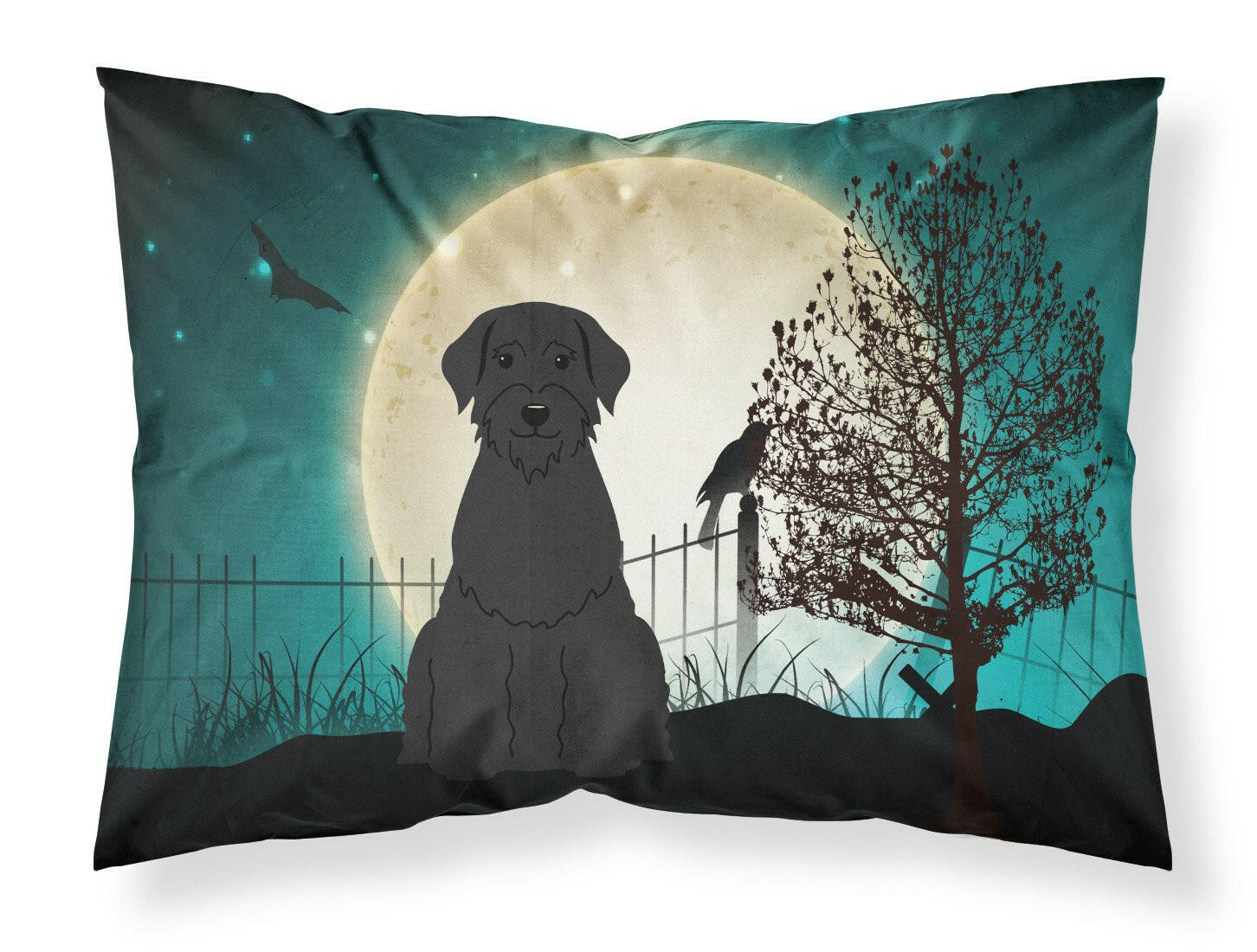 Halloween Scary Giant Schnauzer Fabric Standard Pillowcase BB2256PILLOWCASE by Caroline's Treasures