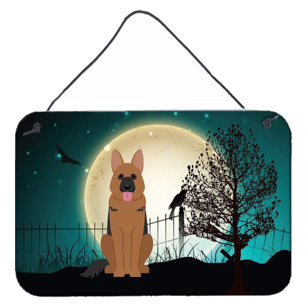 Halloween Scary German Shepherd Wall or Door Hanging Prints BB2257DS812 by Caroline's Treasures