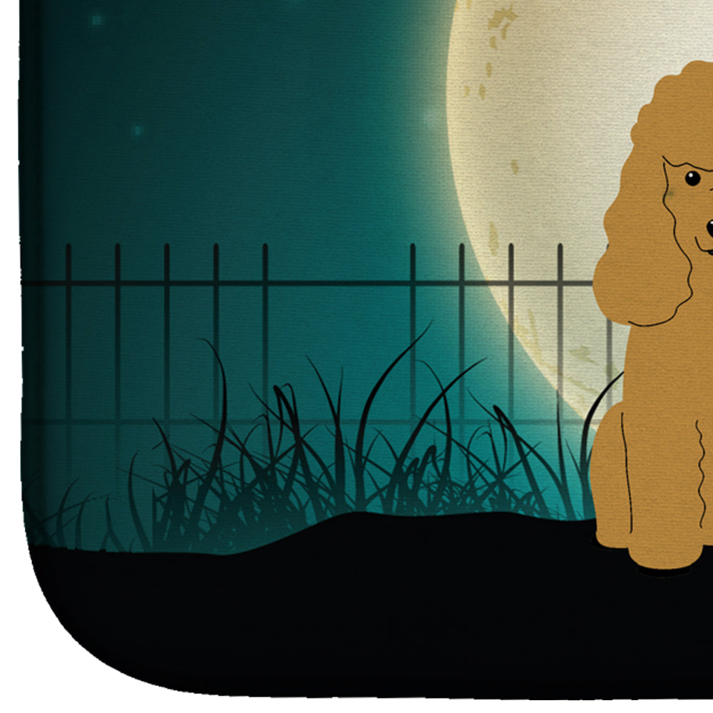 Halloween Scary Poodle Tan Dish Drying Mat BB2259DDM  the-store.com.