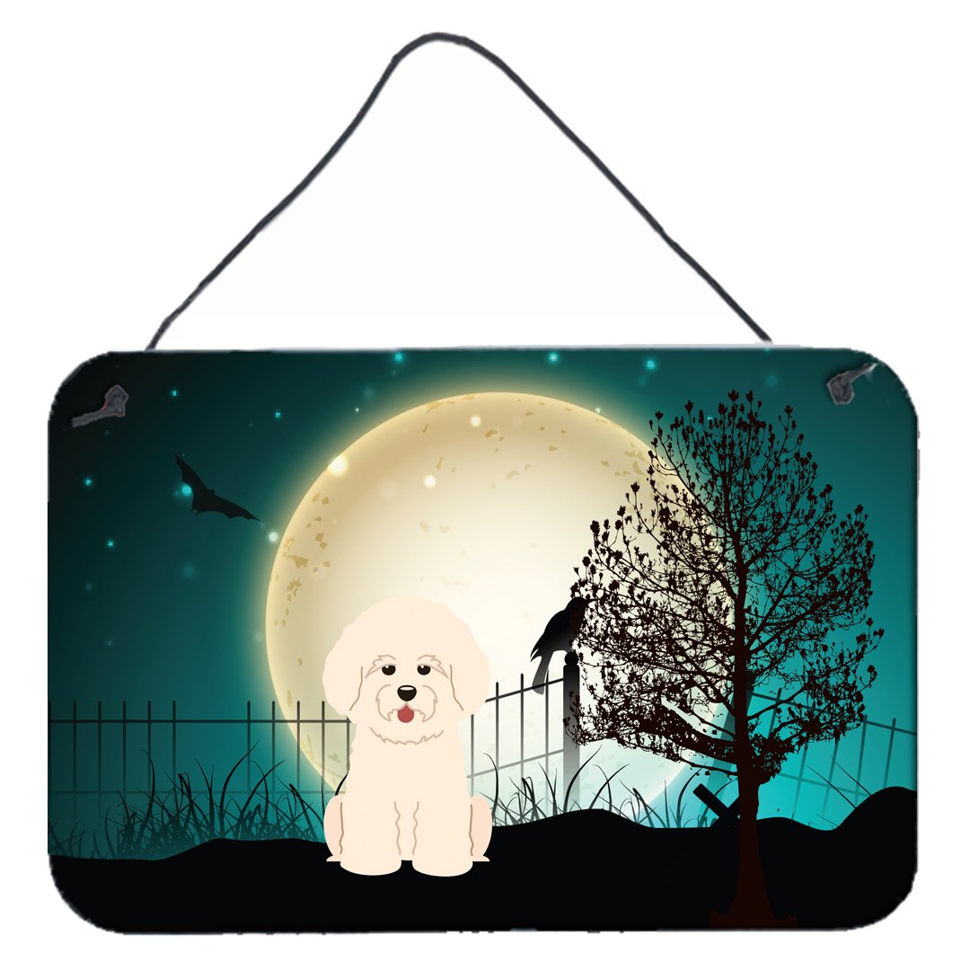 Halloween Scary Bichon Frise Wall or Door Hanging Prints BB2265DS812 by Caroline's Treasures