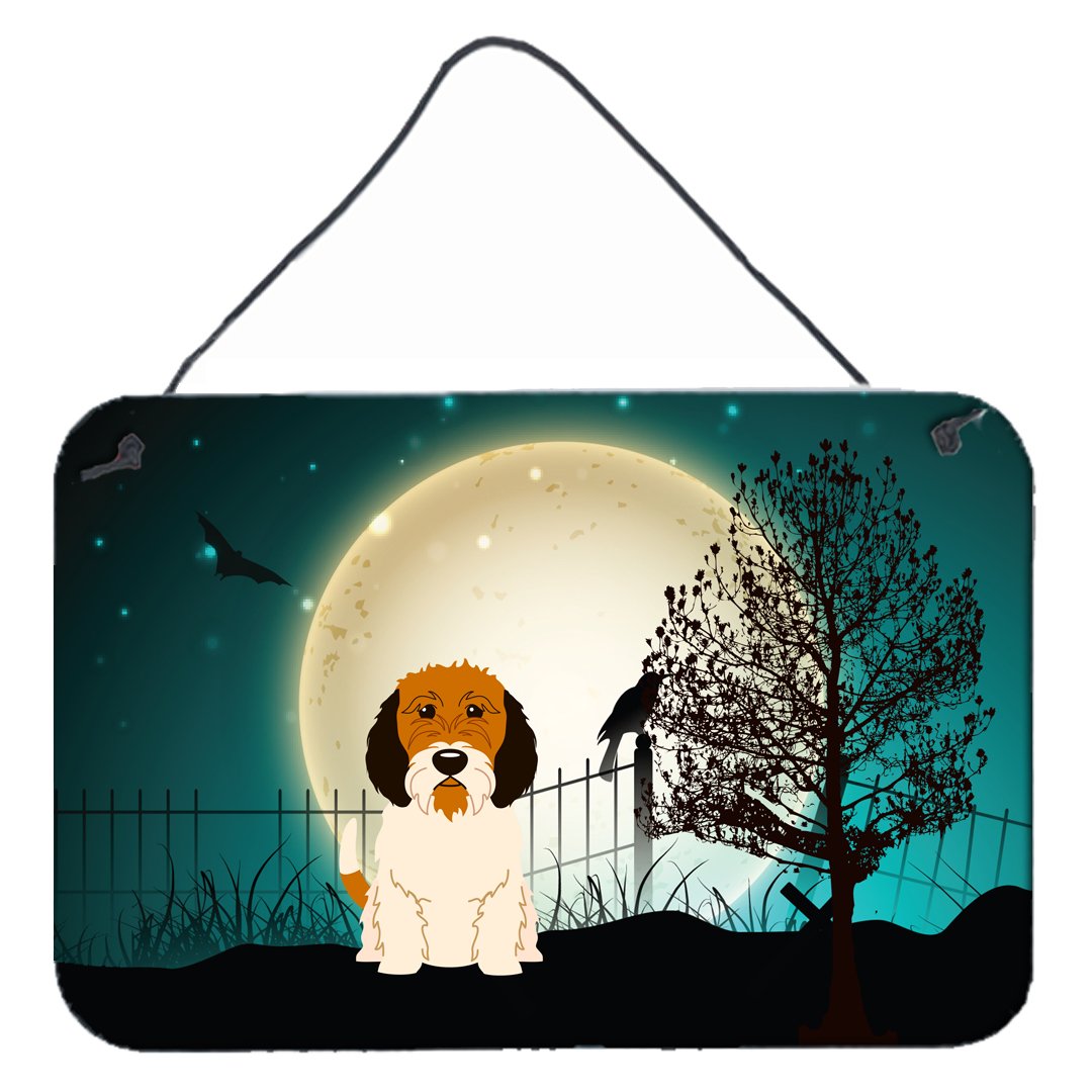 Halloween Scary Petit Basset Griffon Veenden Wall or Door Hanging Prints BB2269DS812 by Caroline&#39;s Treasures