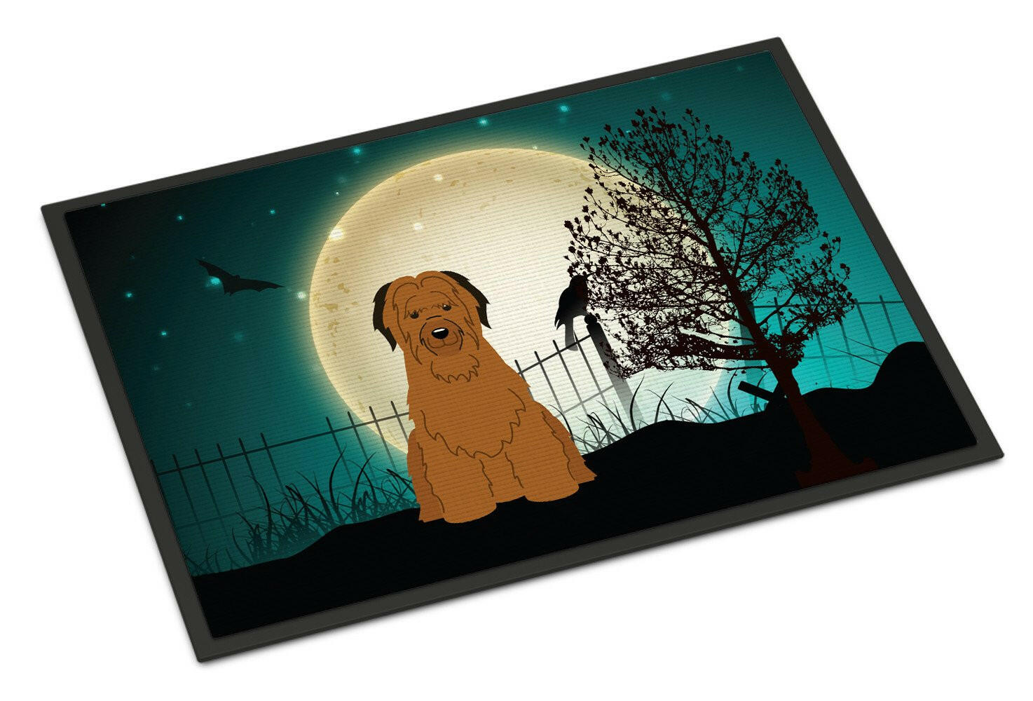 Halloween Scary Briard Brown Indoor or Outdoor Mat 24x36 BB2272JMAT - the-store.com