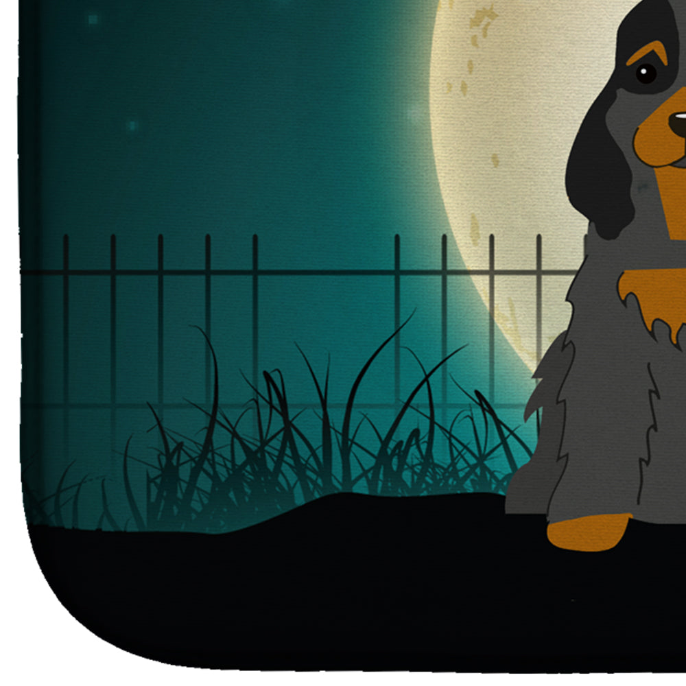 Halloween Scary Cocker Spaniel Black Tan Dish Drying Mat BB2283DDM  the-store.com.