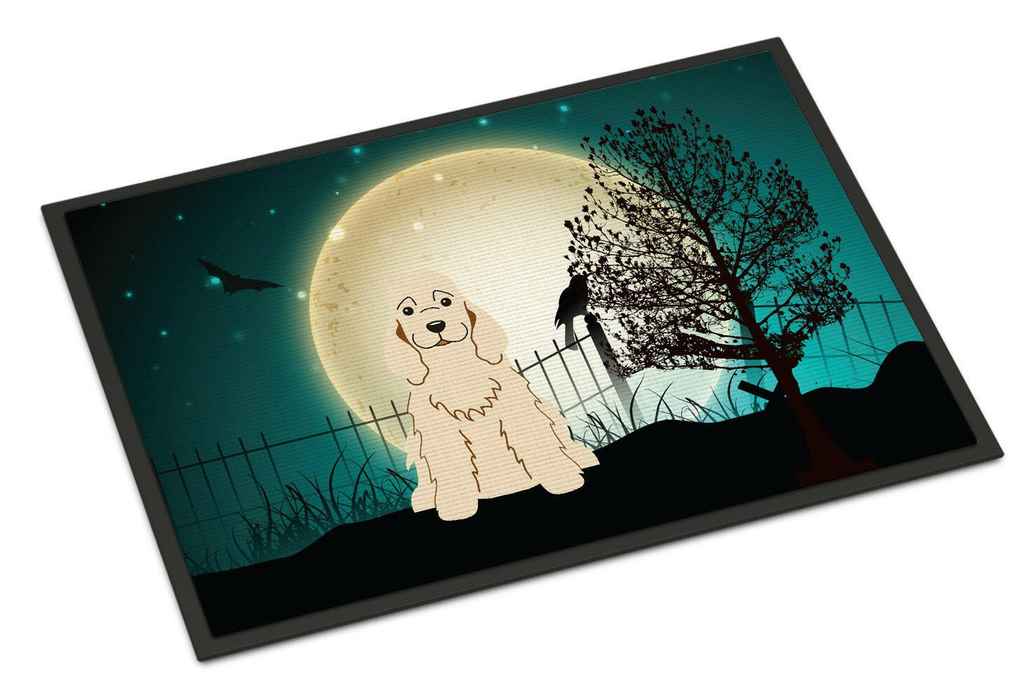 Halloween Scary Cocker Spaniel Buff Indoor or Outdoor Mat 18x27 BB2284MAT - the-store.com