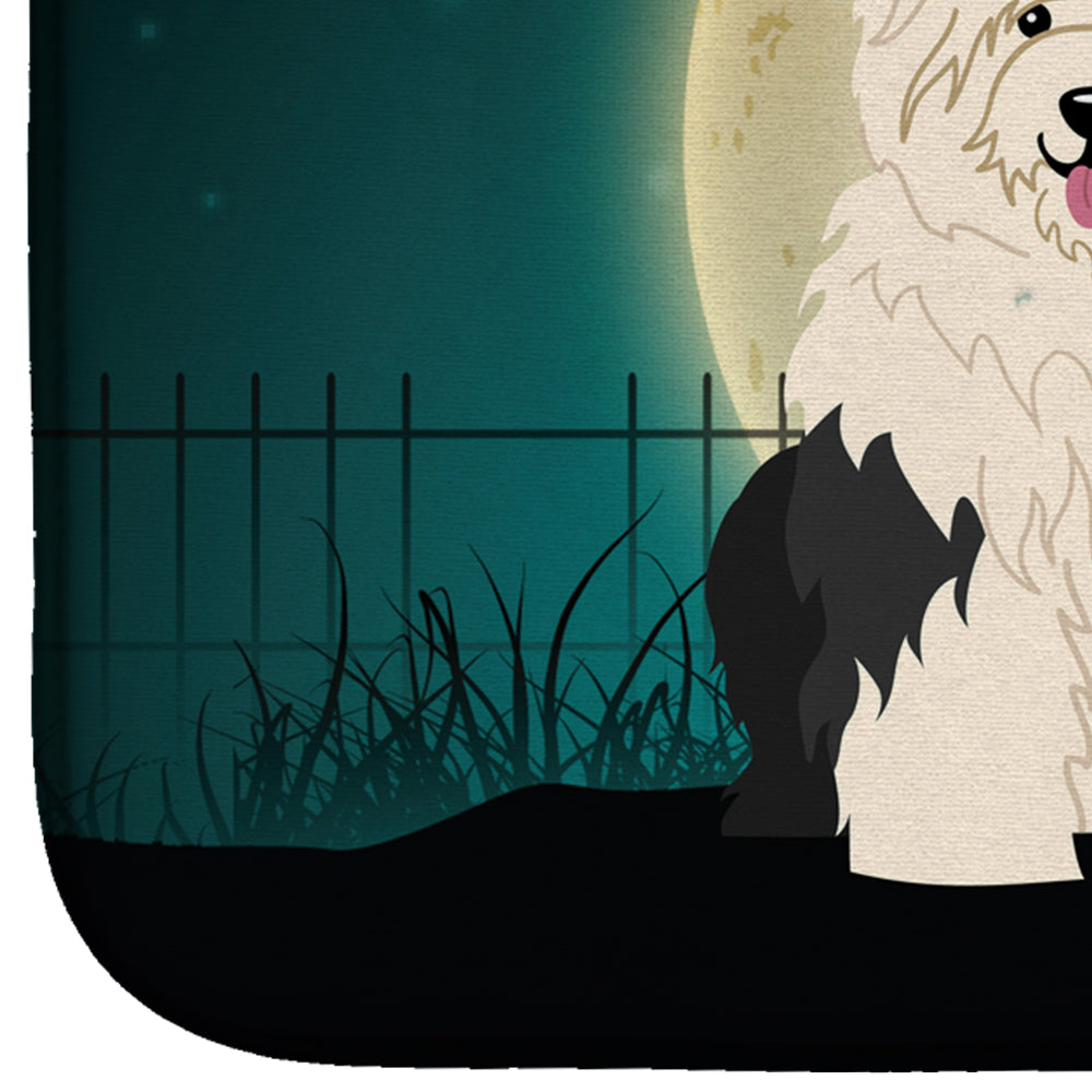 Halloween Scary Old English Sheepdog Dish Drying Mat BB2286DDM  the-store.com.