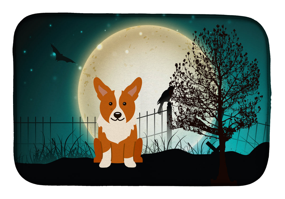 Halloween Scary Corgi Dish Drying Mat BB2290DDM  the-store.com.