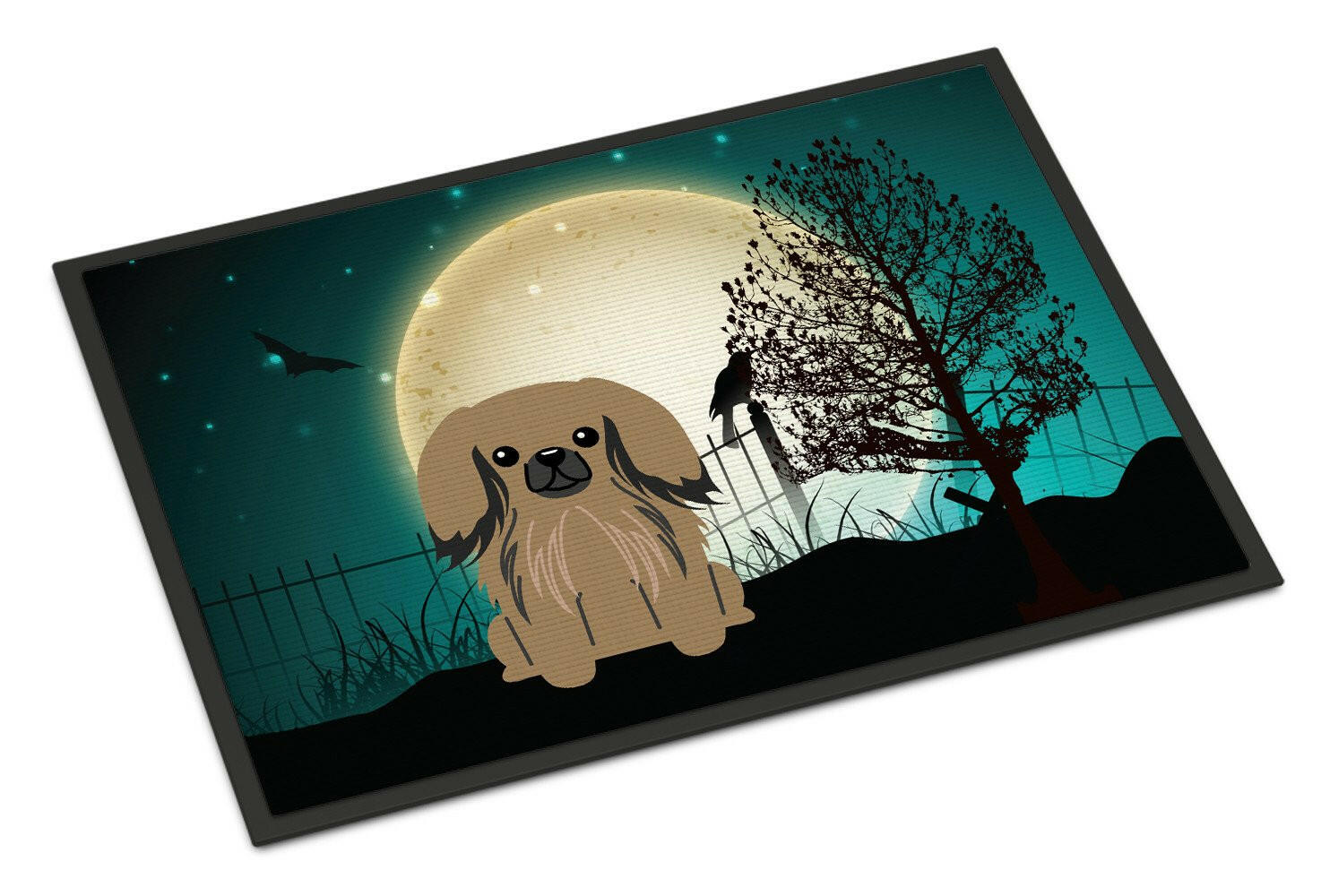 Halloween Scary Pekingnese Tan Indoor or Outdoor Mat 24x36 BB2292JMAT - the-store.com