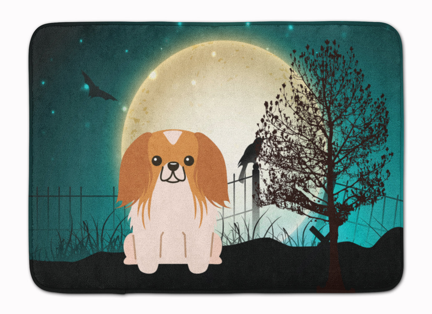 Halloween Scary Pekingnese Red White Machine Washable Memory Foam Mat BB2293RUG - the-store.com