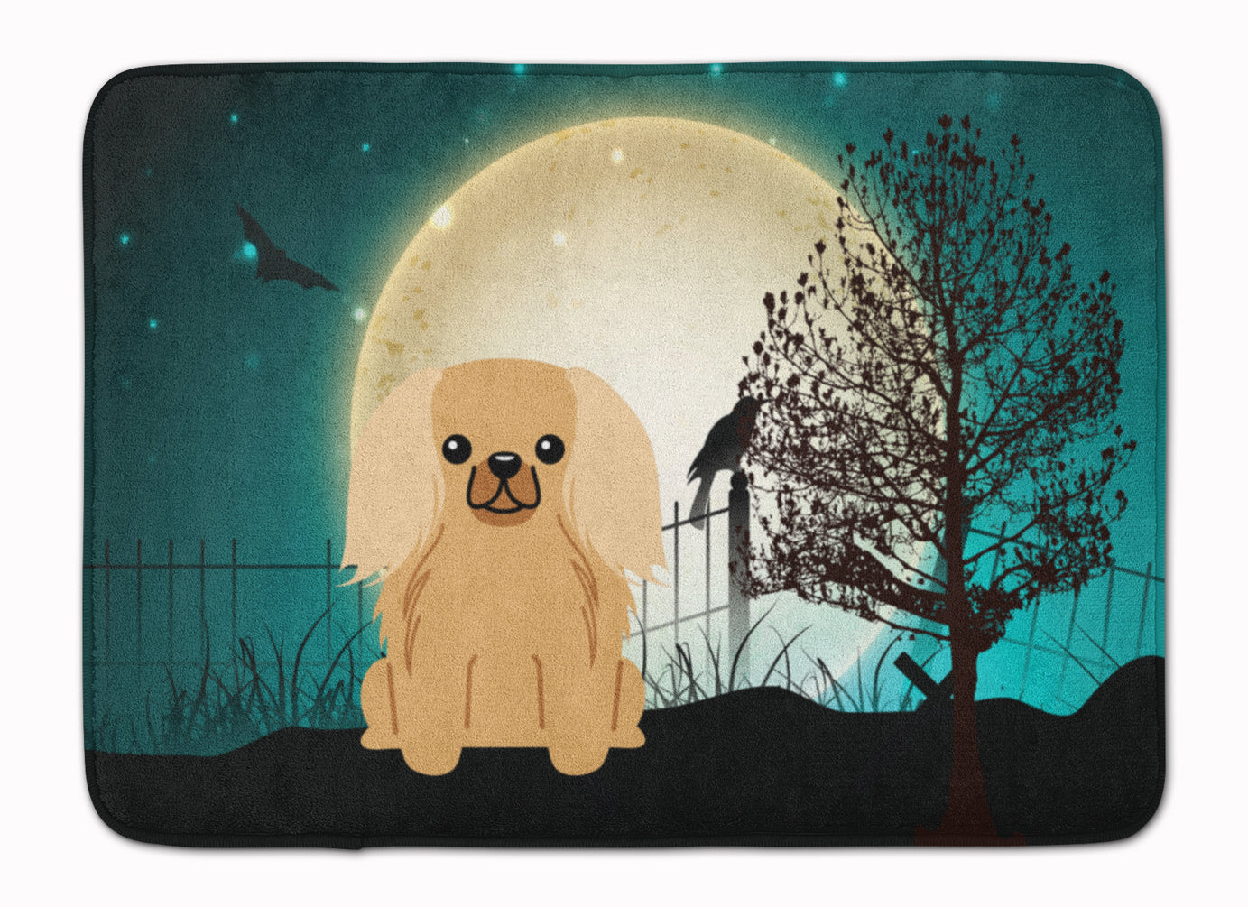 Halloween Scary Pekingnese Fawn Sable Machine Washable Memory Foam Mat BB2294RUG - the-store.com