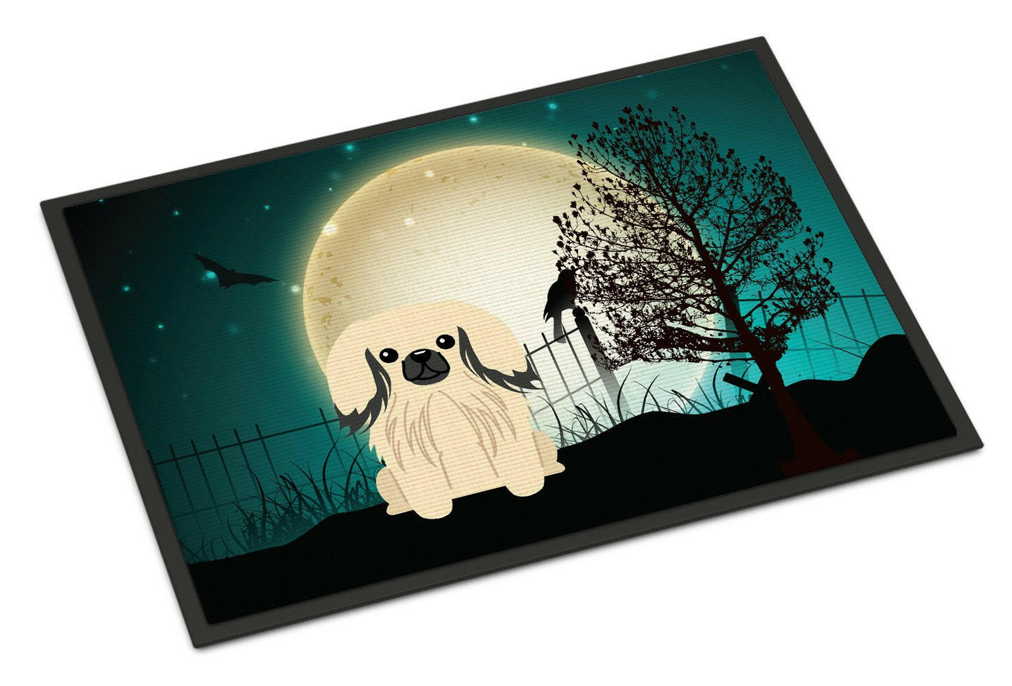 Halloween Scary Pekingnese Cream Indoor or Outdoor Mat 24x36 BB2296JMAT - the-store.com