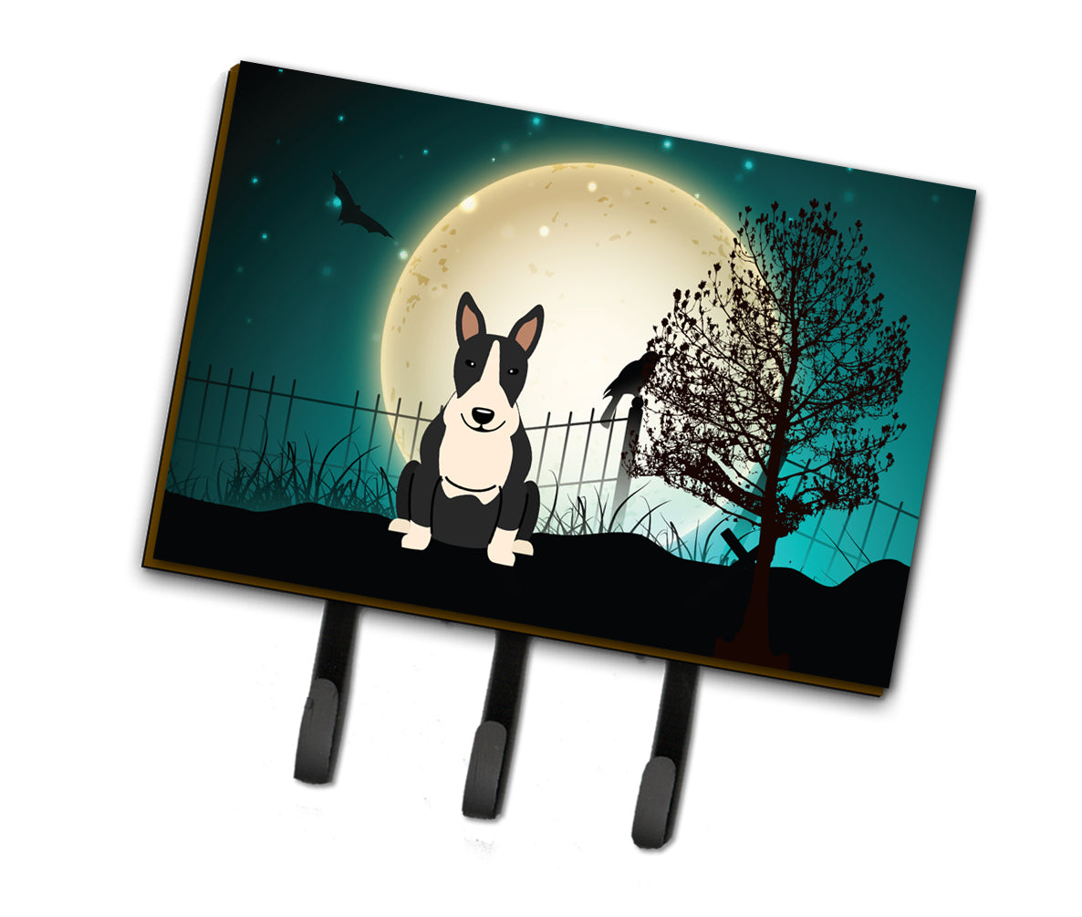 Halloween Scary Bull Terrier Black White Leash or Key Holder BB2323TH68  the-store.com.