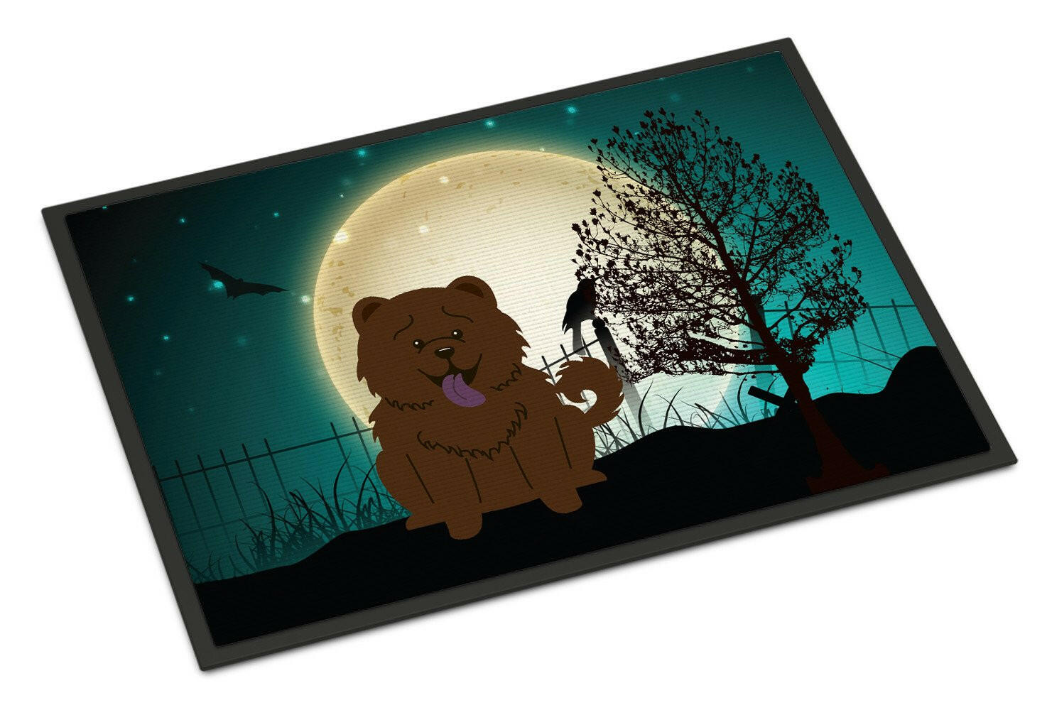 Halloween Scary Chow Chow Chocolate Indoor or Outdoor Mat 24x36 BB2331JMAT - the-store.com