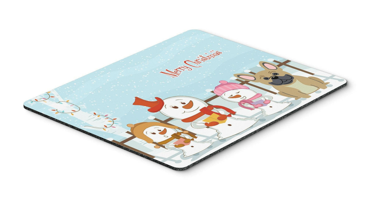 Merry Christmas Carolers French Bulldog Cream Mouse Pad, Hot Pad or Trivet BB2341MP by Caroline&#39;s Treasures