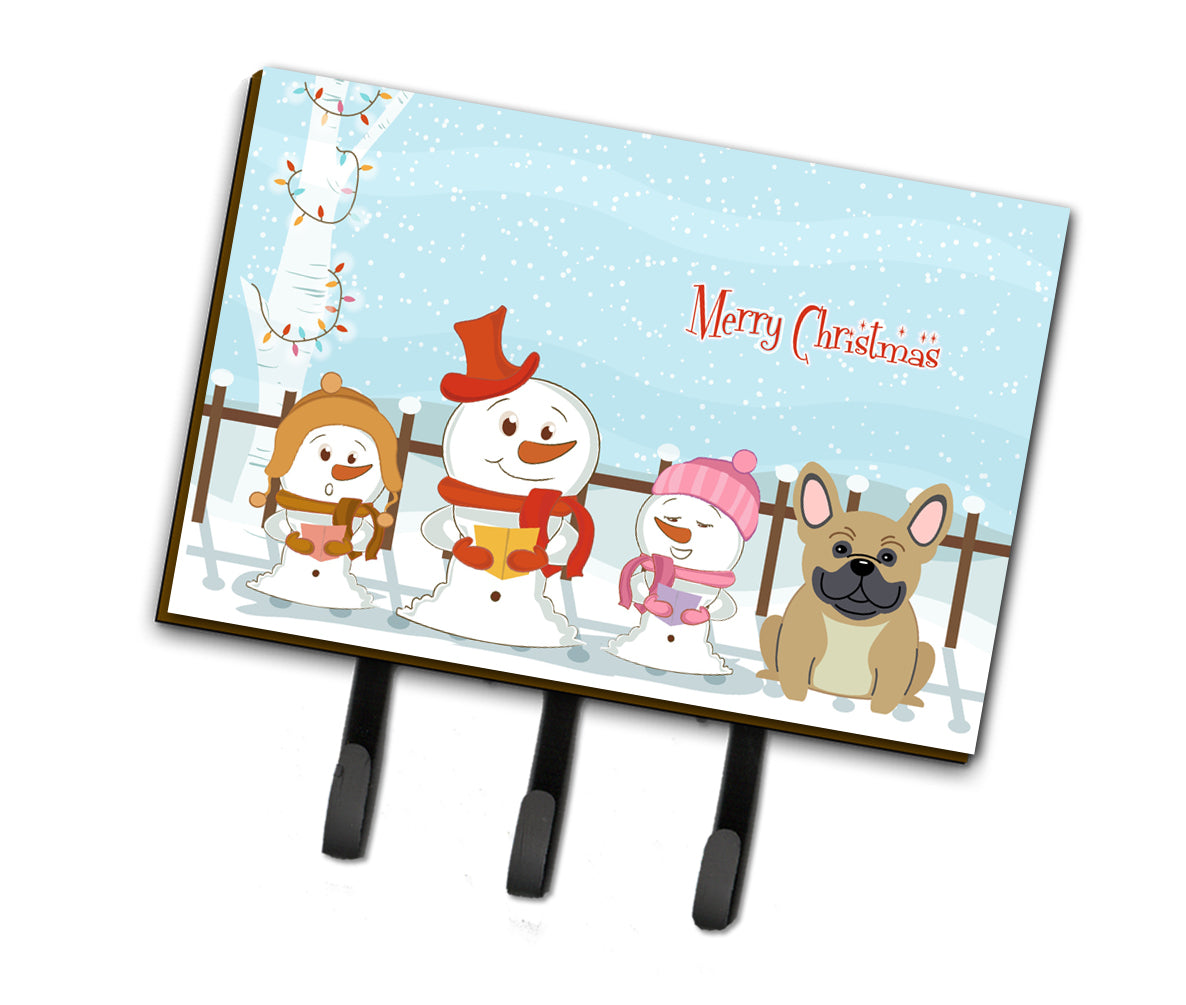 Merry Christmas Carolers French Bulldog Cream Leash or Key Holder BB2341TH68  the-store.com.