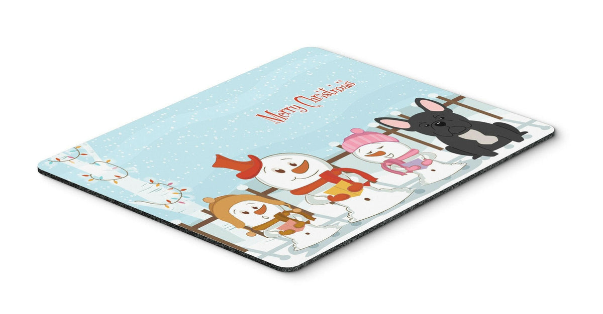 Merry Christmas Carolers French Bulldog Black Mouse Pad, Hot Pad or Trivet BB2345MP by Caroline&#39;s Treasures