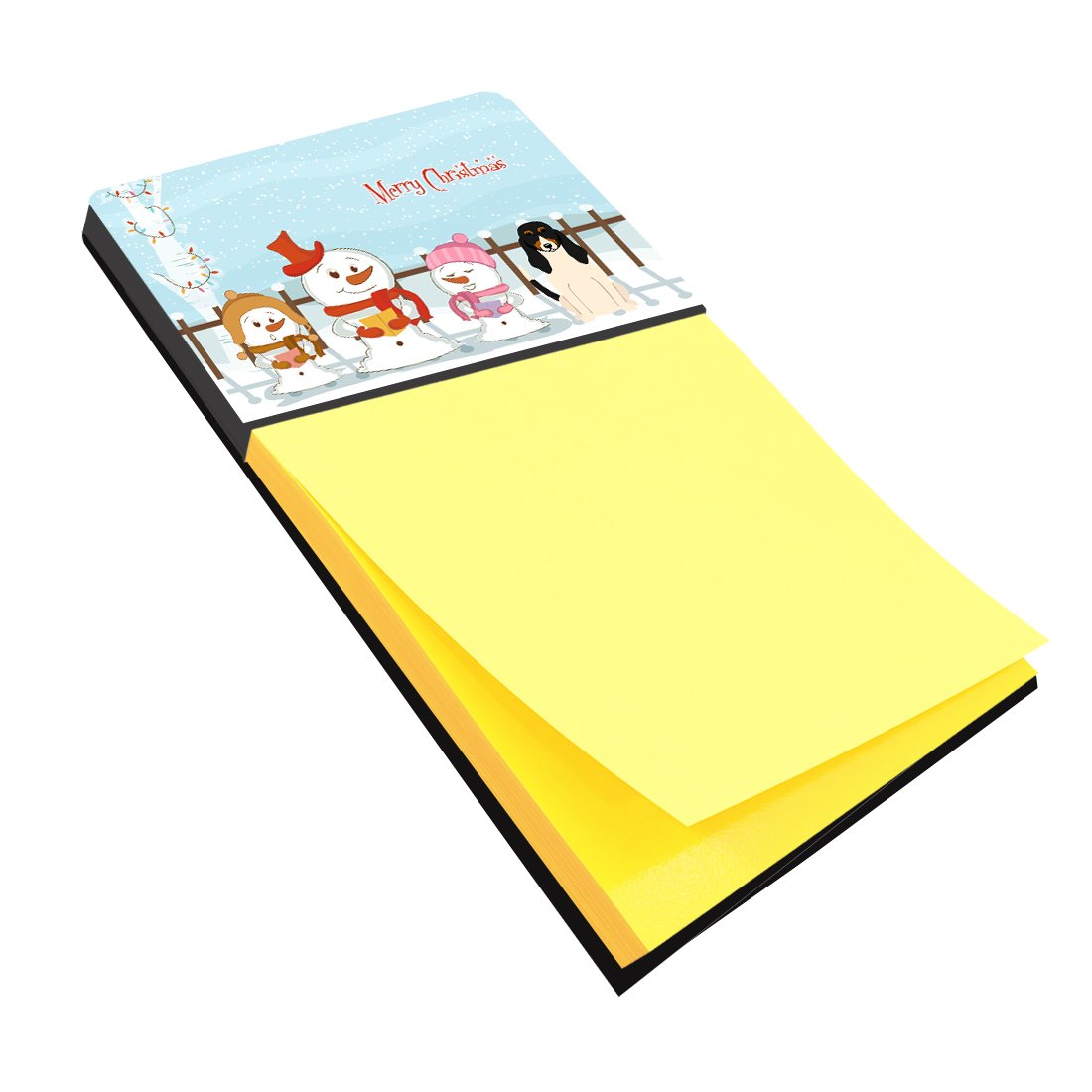 Merry Christmas Carolers Swiss Hound Sticky Note Holder BB2375SN by Caroline&#39;s Treasures