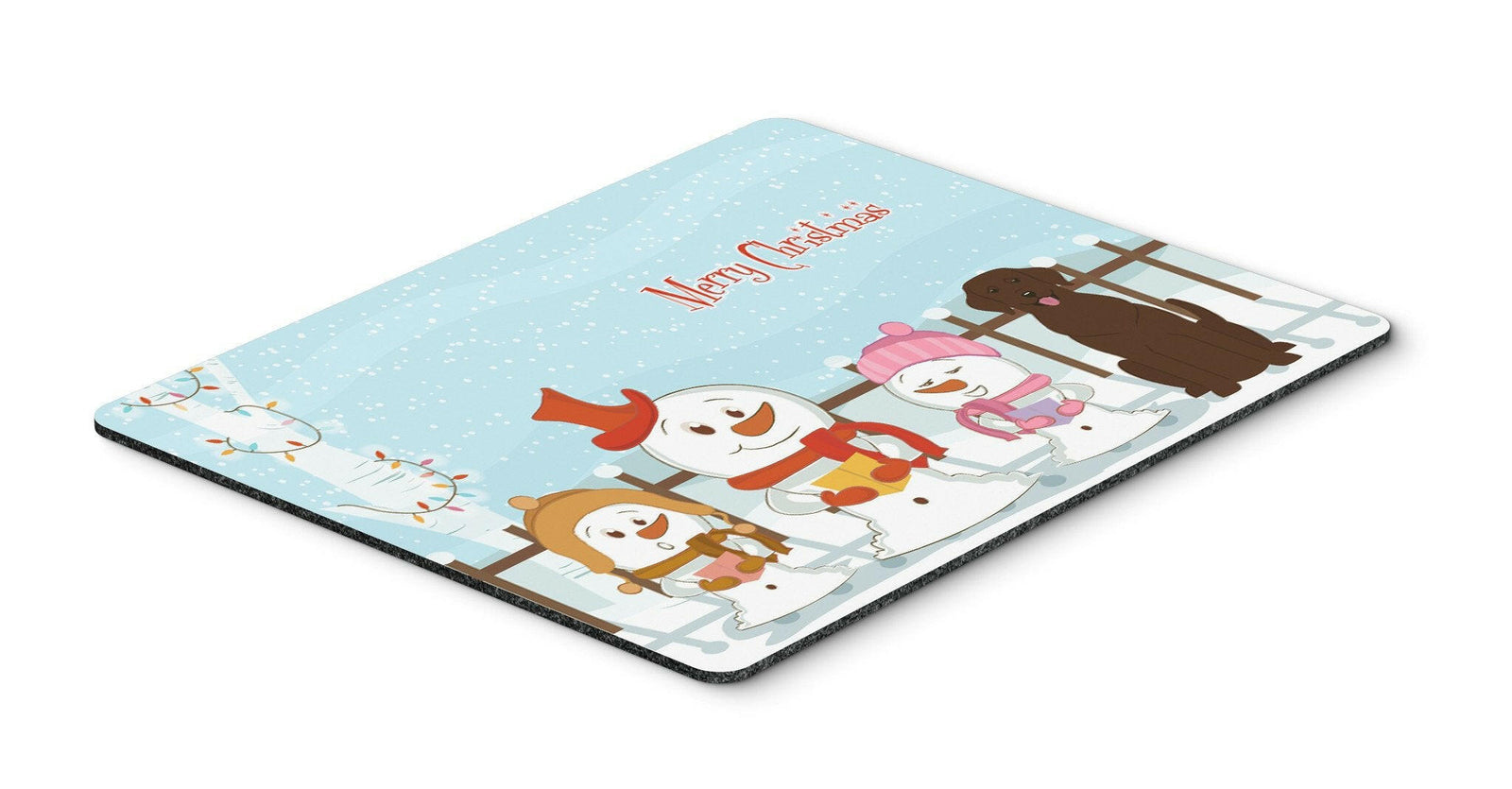 Merry Christmas Carolers Chocolate Labrador Mouse Pad, Hot Pad or Trivet BB2387MP by Caroline's Treasures