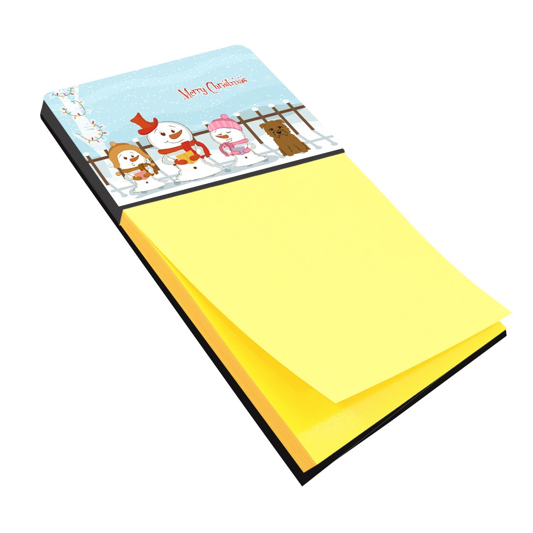 Merry Christmas Carolers Glen of Imal Tan Sticky Note Holder BB2391SN by Caroline's Treasures