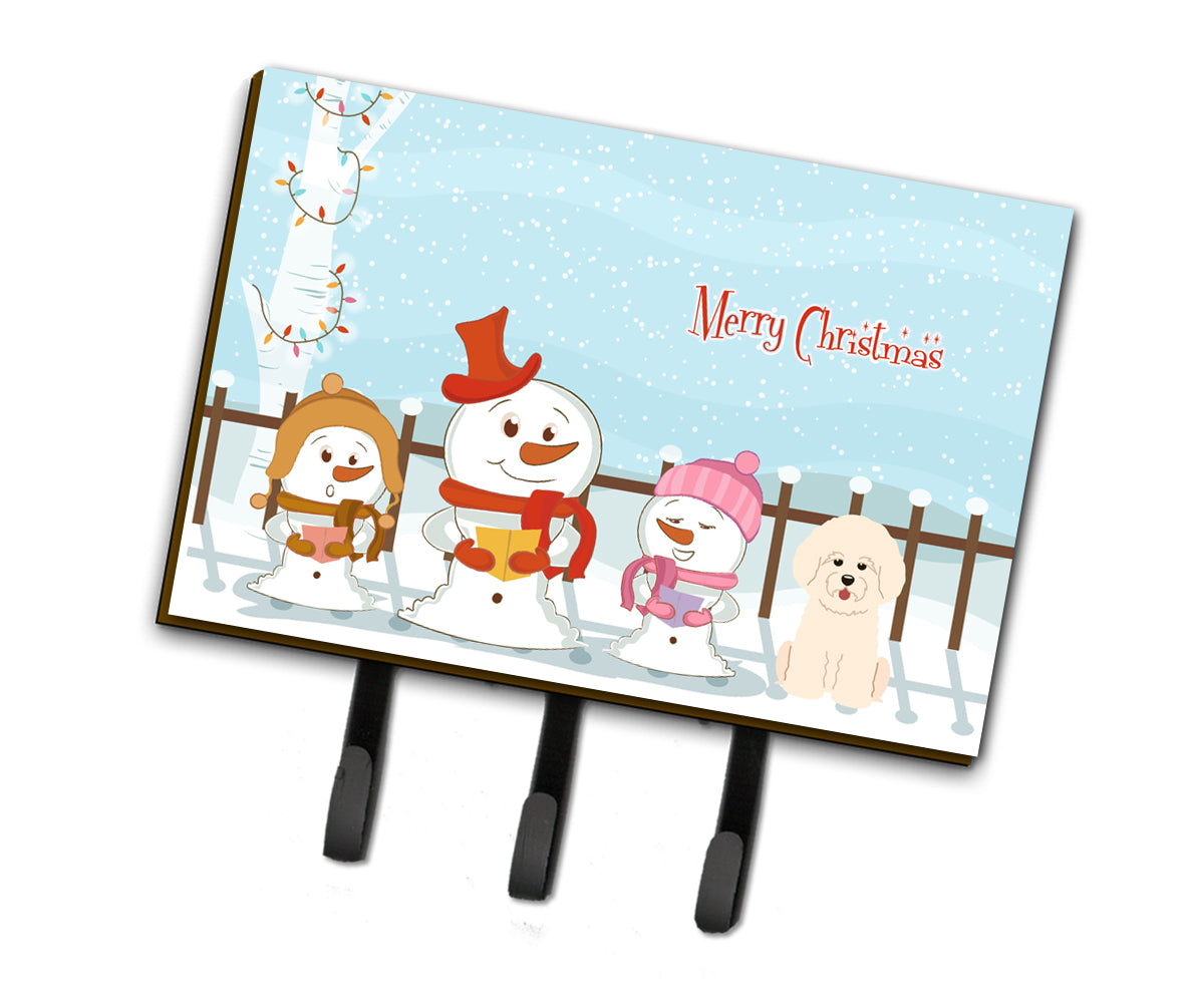 Merry Christmas Carolers Bichon Frise Leash or Key Holder  the-store.com.