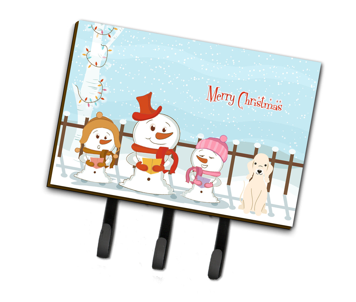 Merry Christmas Carolers Bedlington Terrier Sandy Leash or Key Holder BB2422TH68  the-store.com.