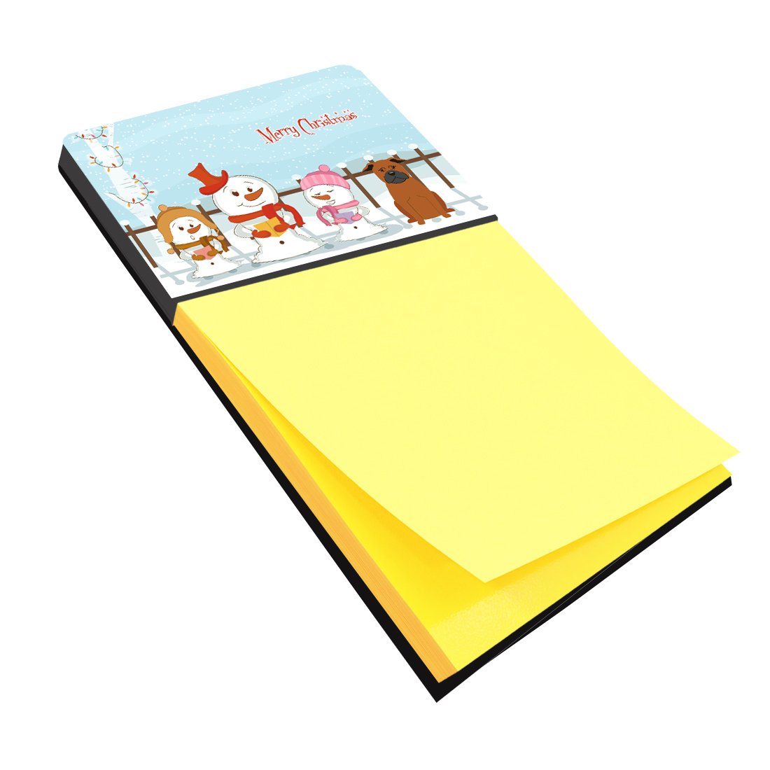 Merry Christmas Carolers Chinese Chongqing Dog Sticky Note Holder BB2442SN by Caroline&#39;s Treasures