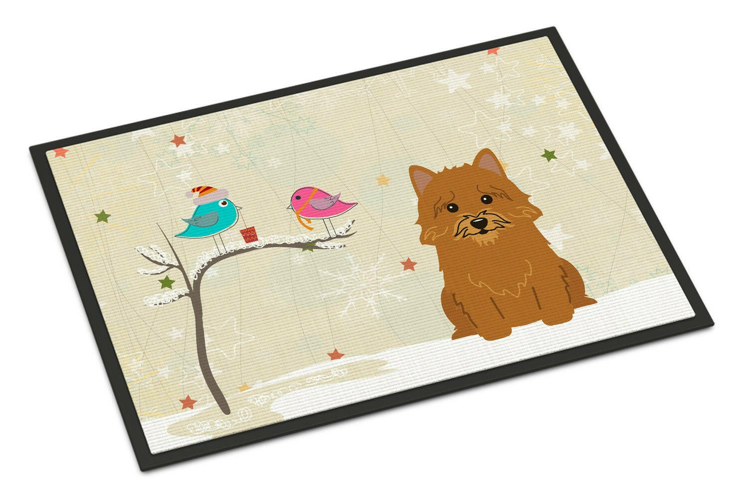 Christmas Presents between Friends Norwich Terrier Indoor or Outdoor Mat 18x27 BB2492MAT - the-store.com