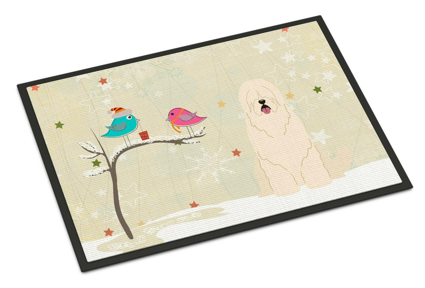 Christmas Presents between Friends South Russian Sheepdog Indoor or Outdoor Mat 18x27 BB2496MAT - the-store.com